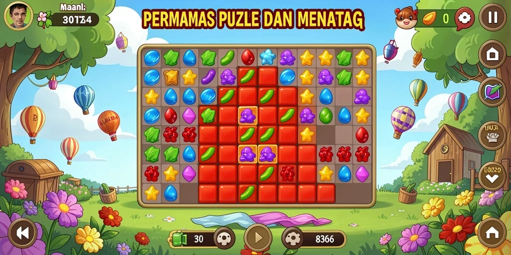 Screenshot 8364 menampilkan gameplay Puzzle yang menarik dan menantang.