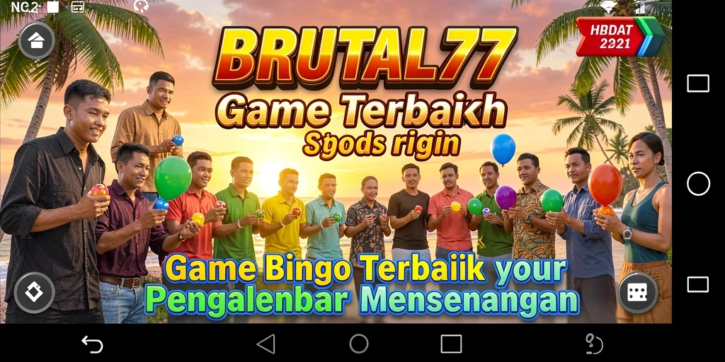 Tampilan gameplay menarik dari game Bingo BRUTAL77.