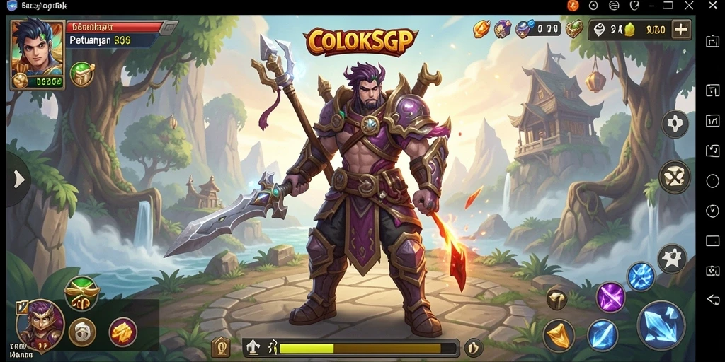 Tampilan gameplay COLOKSGP yang penuh aksi dan strategi RPG.