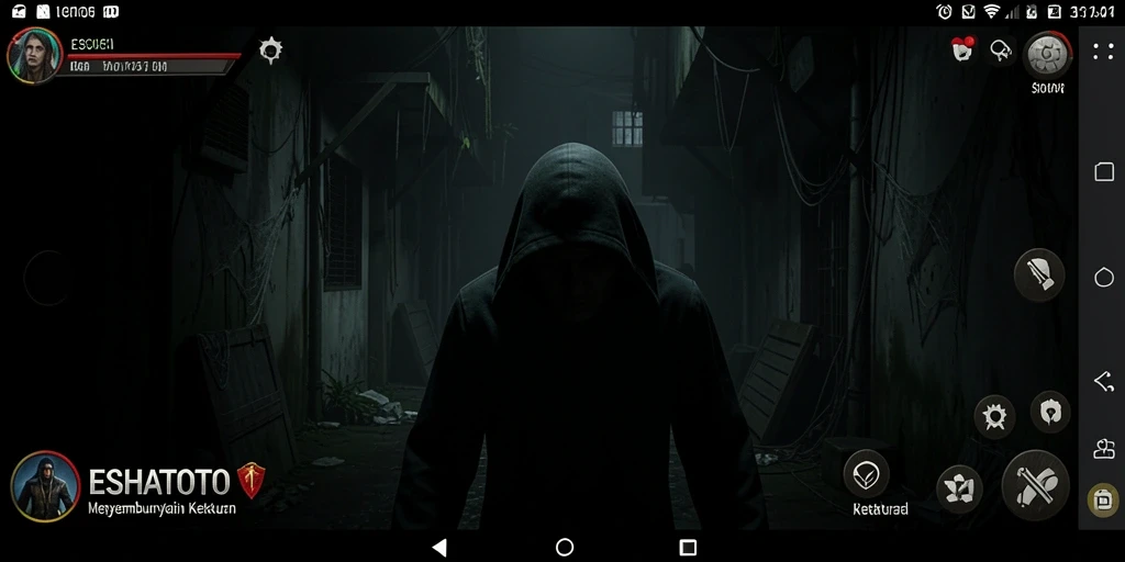 Gameplay ESHATOTO yang menegangkan dan menyeramkan.