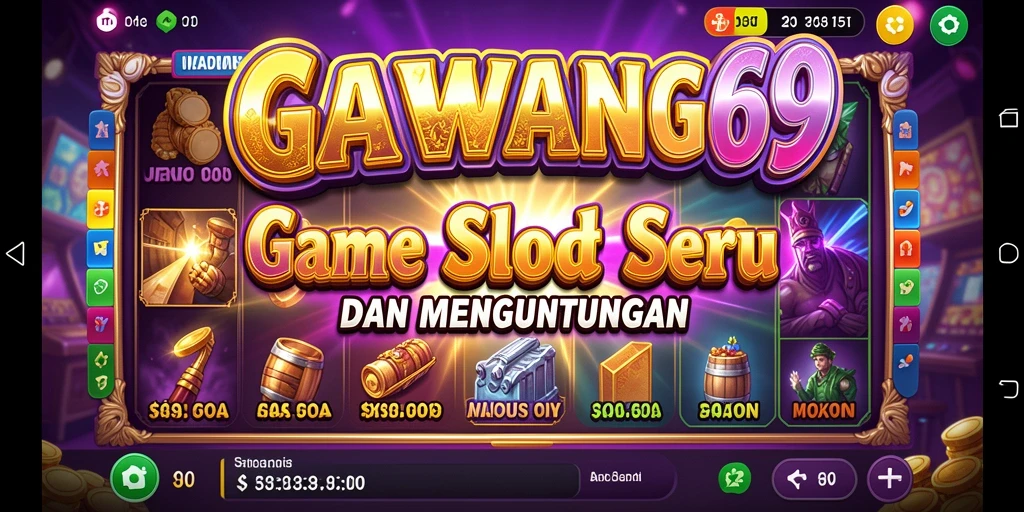 Screenshot menarik dari gameplay GAWANG69 menunjukkan slot yang seru.