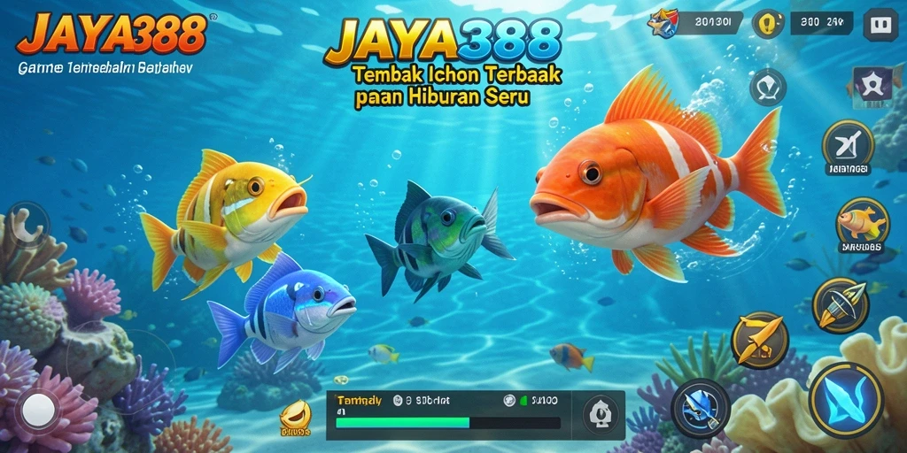 Screenshot gameplay JAYA388 menampilkan aksi seru berburu ikan.