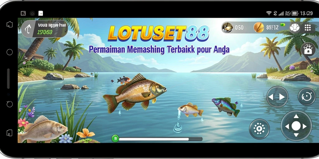 Tampilan gameplay memancing yang menarik di LOTUSBET88.