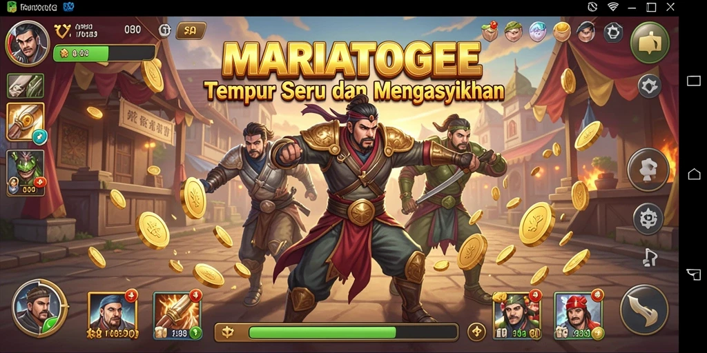 Gambaran gameplay MARIATOGEL yang penuh aksi dan seru.