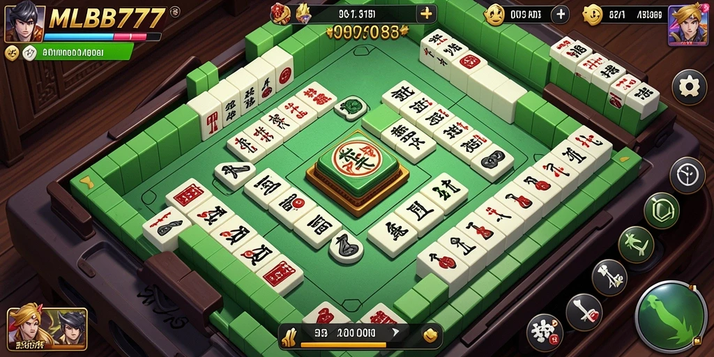 Tampilan menarik dari gameplay Mahjong di MLBB777.