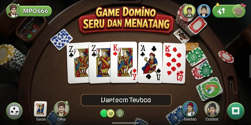 Tampilan gameplay seru dalam permainan Domino MPO666.