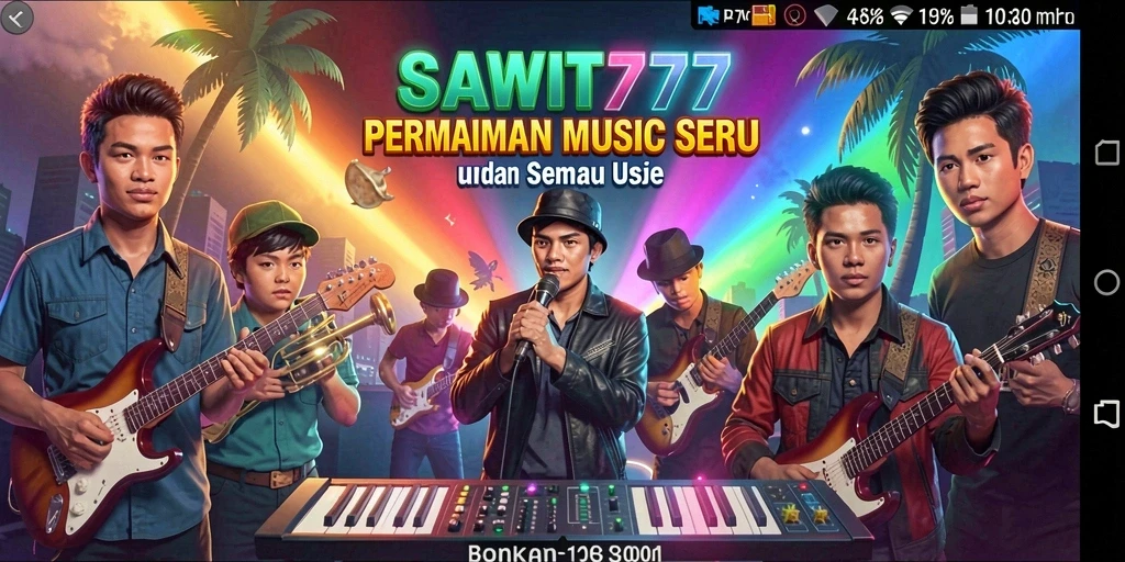 Screenshot gameplay <strong>SAWIT777</strong> menunjukkan momen seru saat bermain musik.