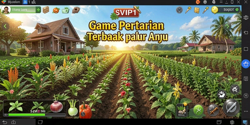 Tampilan gameplay menarik dari SVIP1 dengan aktivitas pertanian.