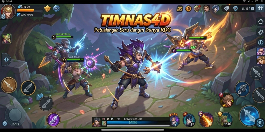 Screenshot menunjukkan aksi pertarungan seru dalam <strong>TIMNAS4D</strong>.