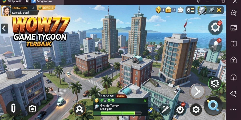 Screenshot menunjukkan strategi bisnis yang menarik dalam permainan Tycoon.
